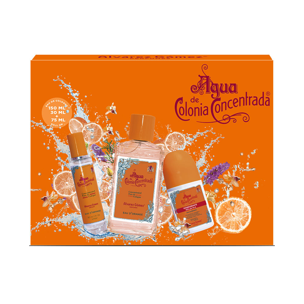 Σετ Για άνδρες και γυναίκες Άρωμα Alvarez Gomez Orange Agua de Colonia Concentrada 3 Τεμάχια