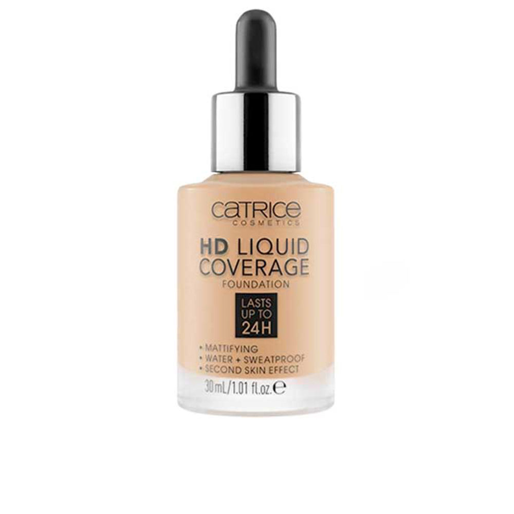 CATRICE HD LIQUID COVERAGE FOUNDATION lasts up to 24h #032-Nude Beige 30 ml