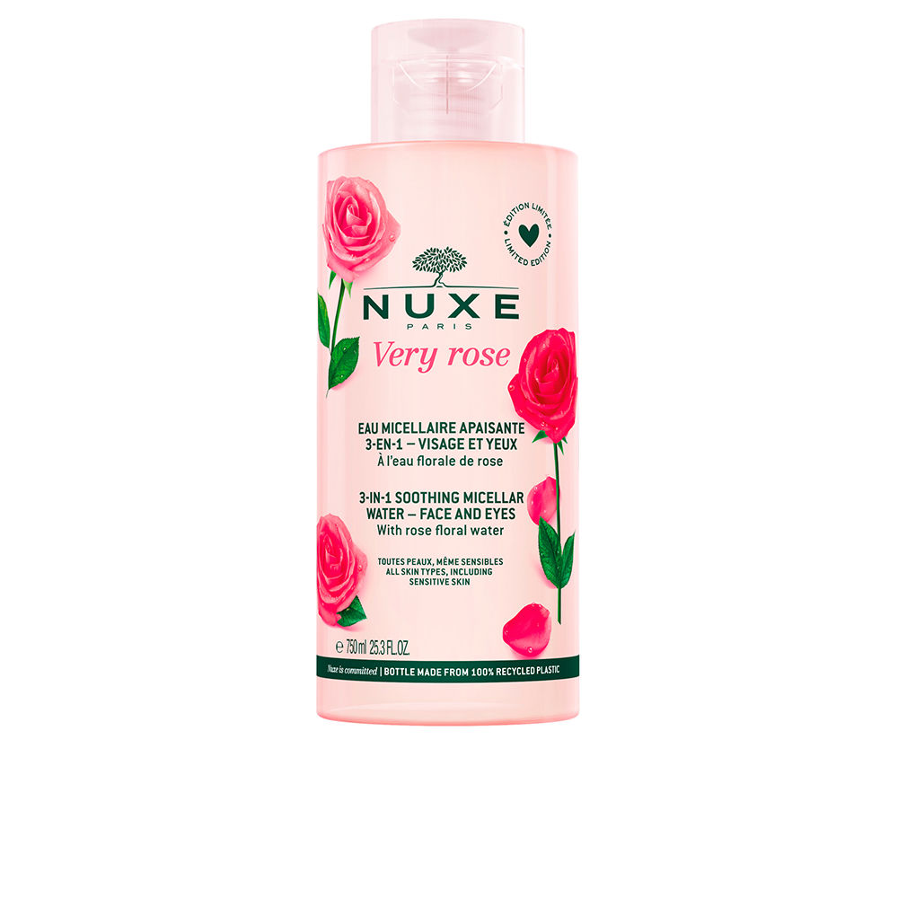 NUXE VERY ROSE soothing micellar water 3-in-1 face and eyes 750 ml