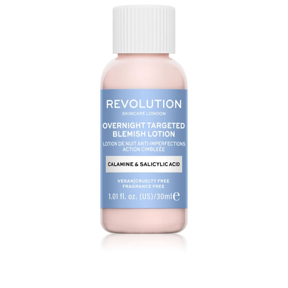 REVOLUTION SKINCARE OVERNIGHT TARGETED BLEMISH LOTION calamine & salicylic acid 30 ml