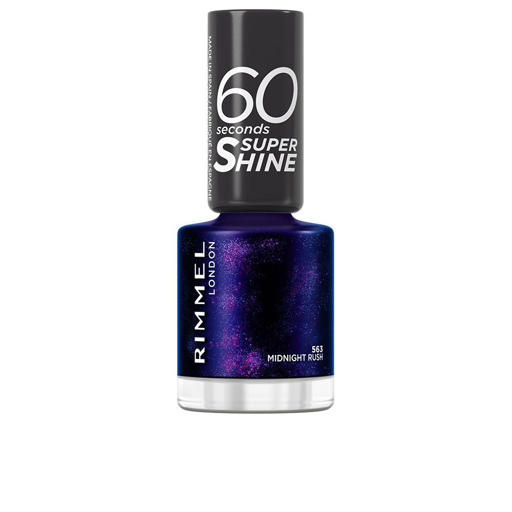 RIMMEL LONDON 60 SECONDS SUPER SHINE nail polish #563-midtnight rush 8 ml