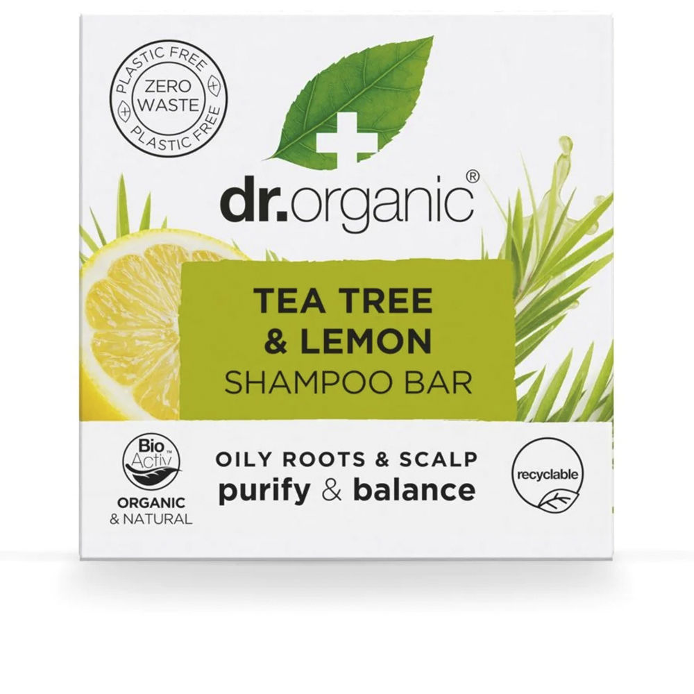 DR. ORGANIC TEA TREE AND LEMON solid shampoo 75 gr
