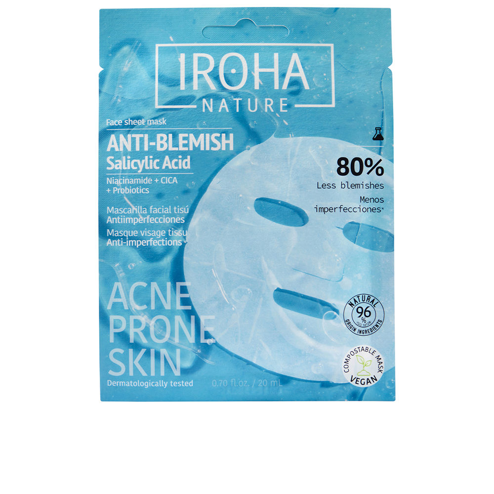 IROHA ANTI-BLEMISH anti-blemish tissue facial mask 1 u