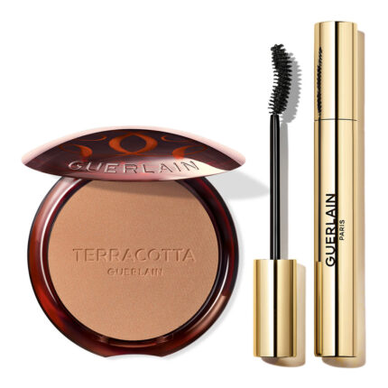 GUERLAIN TERRACOTTA ORIGINAL X NOIR G SET 2 pcs Bronzing powder #03-Medium Warm 8.5 gr + Mascara #01-Black 6.5 gr