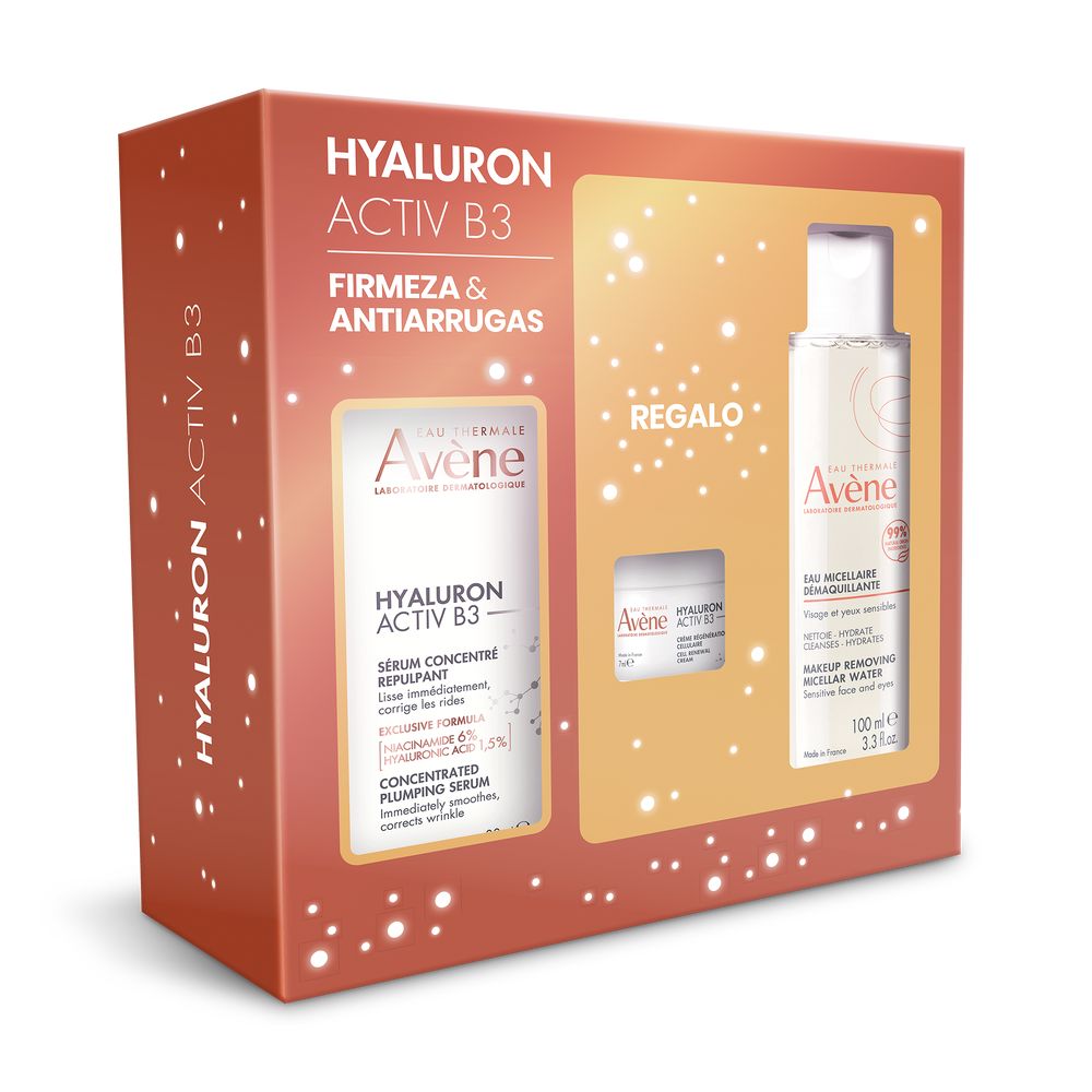 AVENE HYALURON ACTIV B3 SERUM + MICELLAR + CREAM CASE 3 pcs