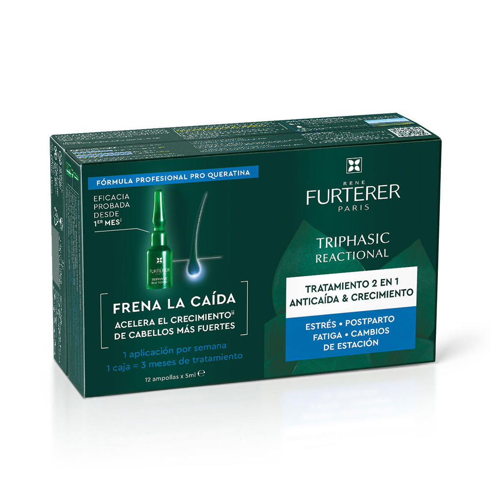 RENE FURTERER TRIPHASIC REACCIONAL anti-hair loss ritual ampoules 12 x 5 ml