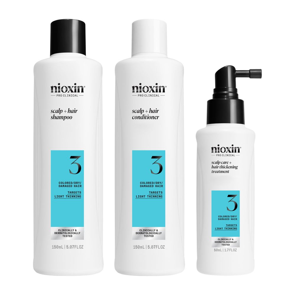 NIOXIN SYSTEM 3 - Kit - Treatment for Colored Hair with Mild Weakening 3 u