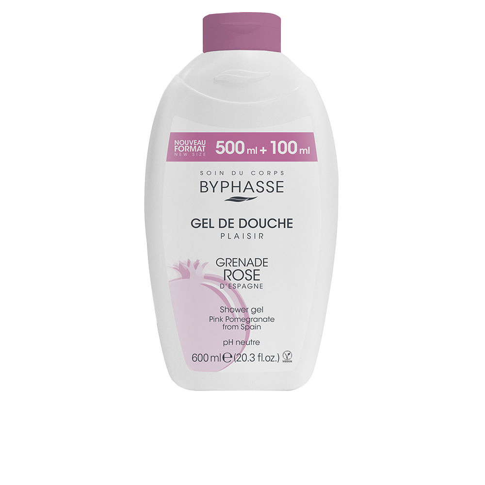 BYPHASSE PLAISIR pink pomegranate SHOWER GEL 600 ml