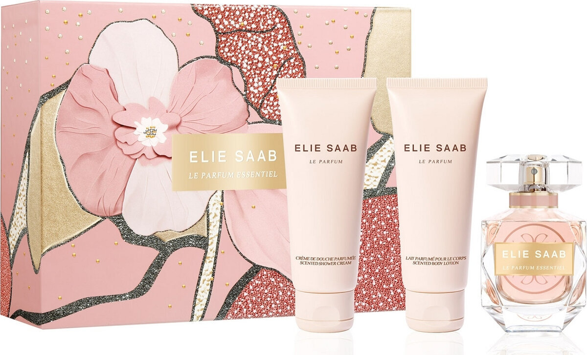 Elie Saab Le Parfum Essentiel Eau de Parfum 50ml, Shower Cream 75ml & Body Lotion 75ml