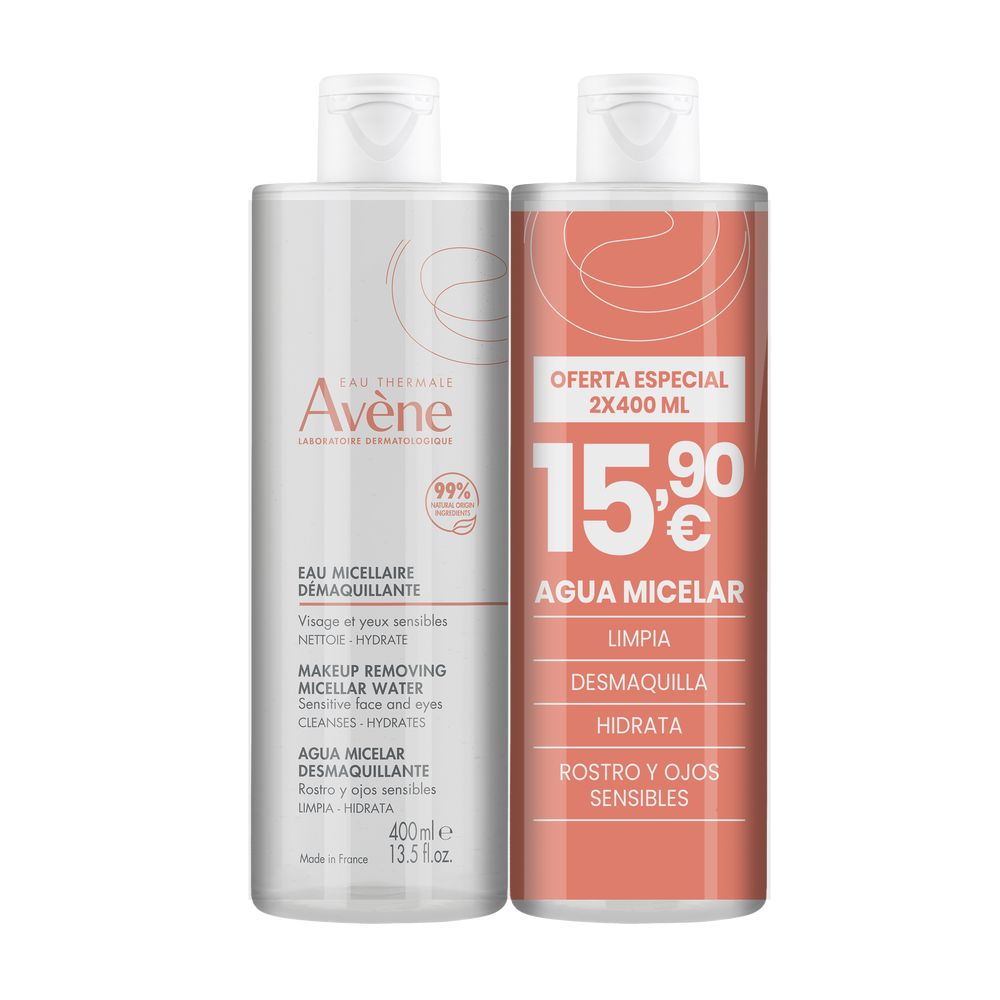 AVÈNE Micellar makeup remover water pack 2 x 400 ml
