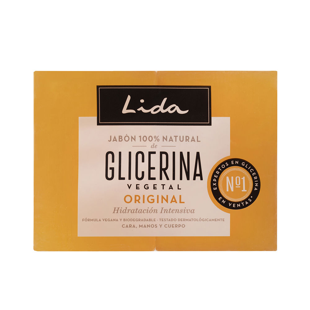 LIDA 100% NATURAL SOAP ORIGINAL GLYCERINE LOT 2 x 125 gr