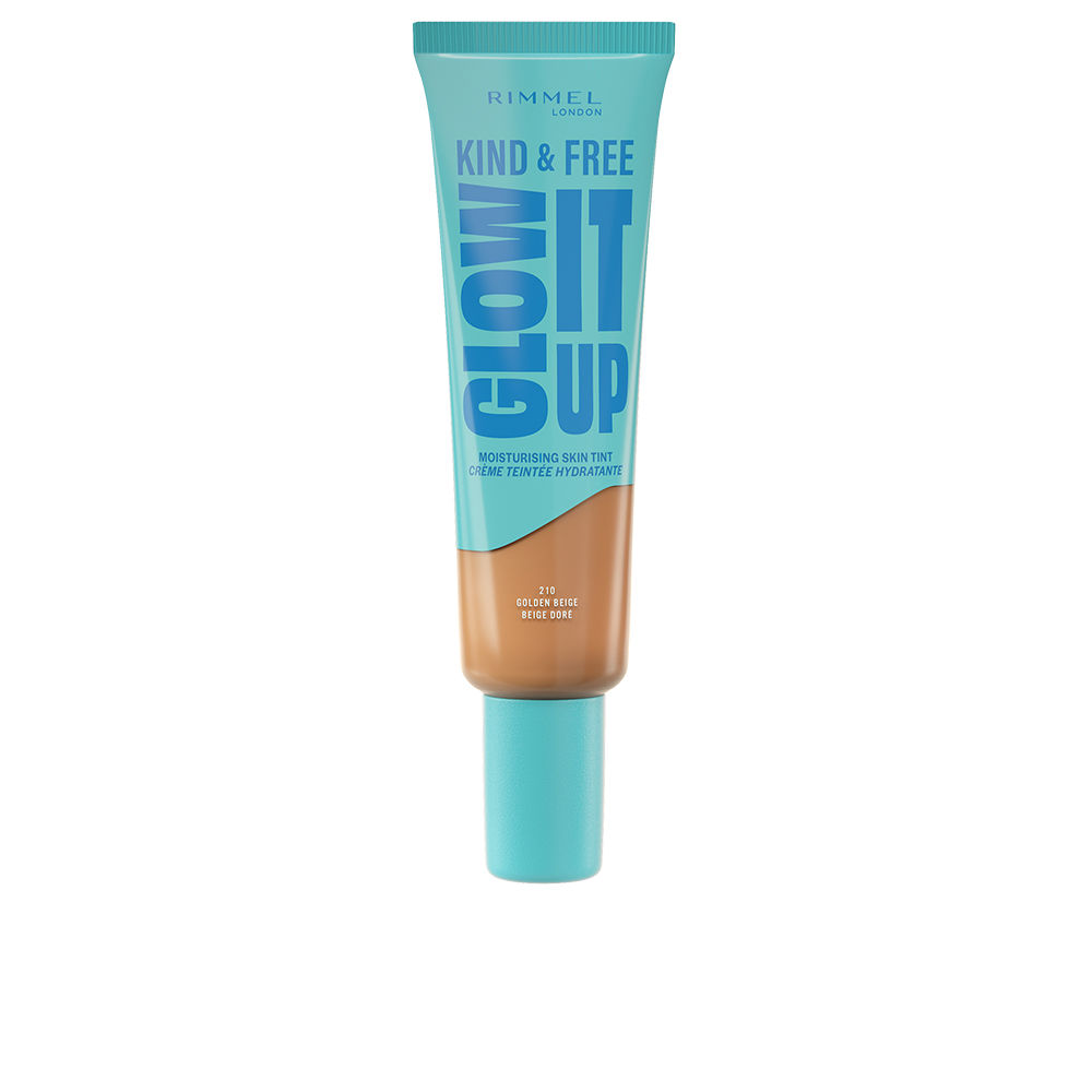 RIMMEL LONDON KIND & FREE GLOW IT UP liquid foundation #210-Golden Beige 30 ml