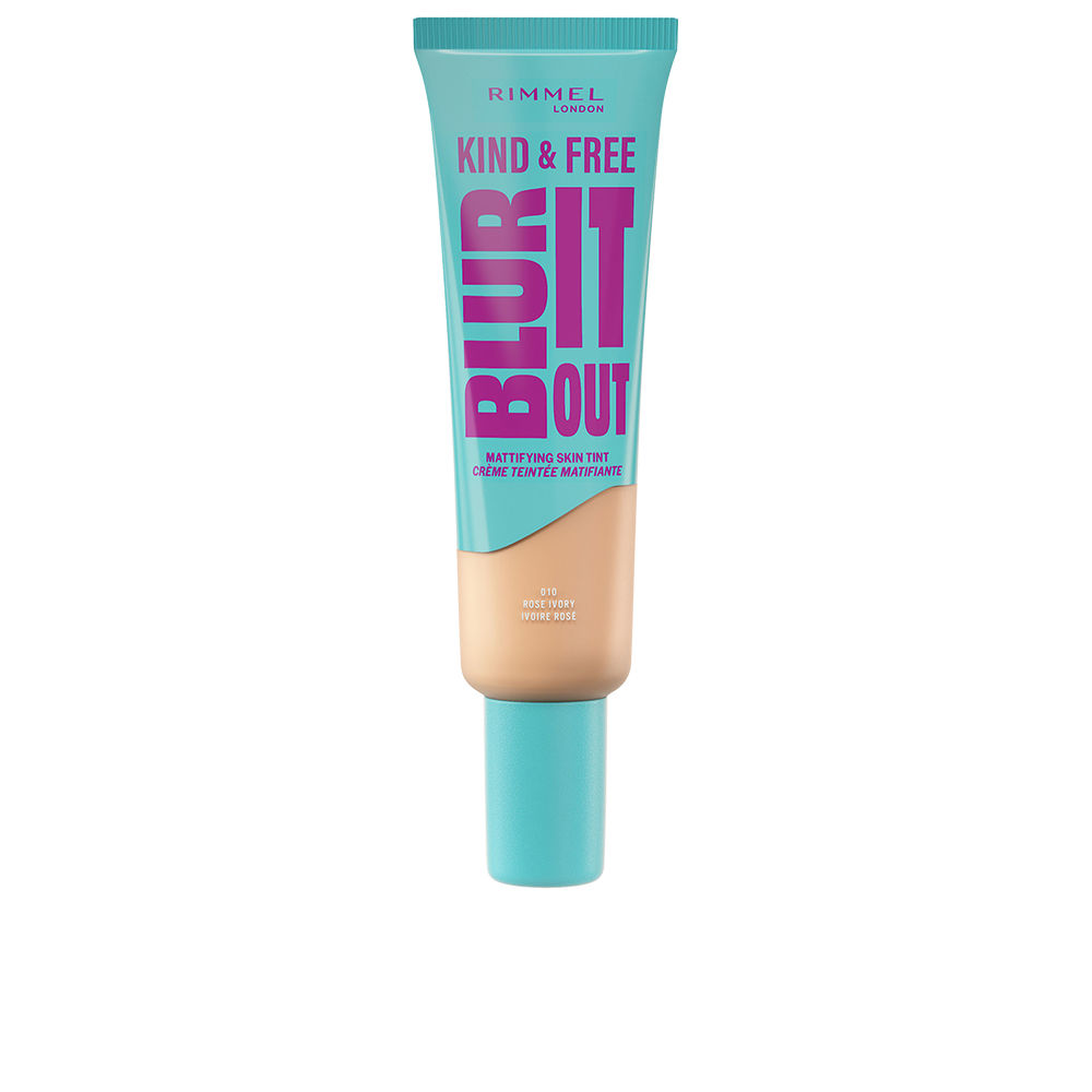 RIMMEL LONDON KIND & FREE BLUR IT OUT matte effect foundation #010-Rose Ivory 30 ml
