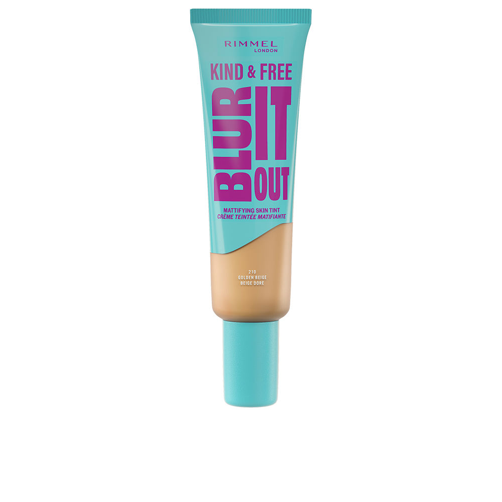 RIMMEL LONDON KIND & FREE BLUR IT OUT matte effect foundation #210-Golden Beige 30 ml