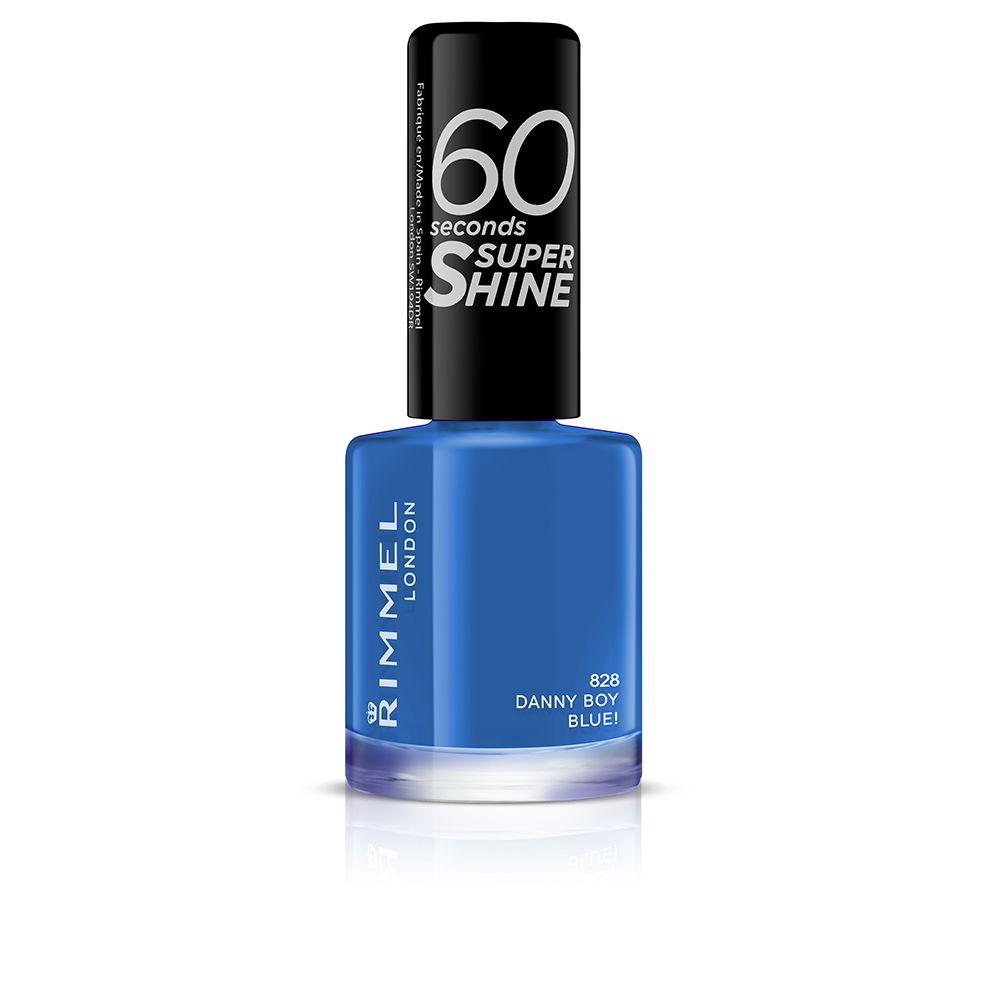 RIMMEL LONDON 60 SECONDS SUPER SHINE nail polish #828-Danny Boy Blue 8 ml