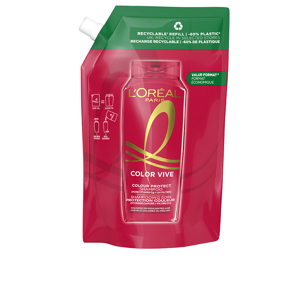 L'ORÉAL PARIS ELVIVE COLOR-VIVE protective shampoo refill eco pack 500 ml
