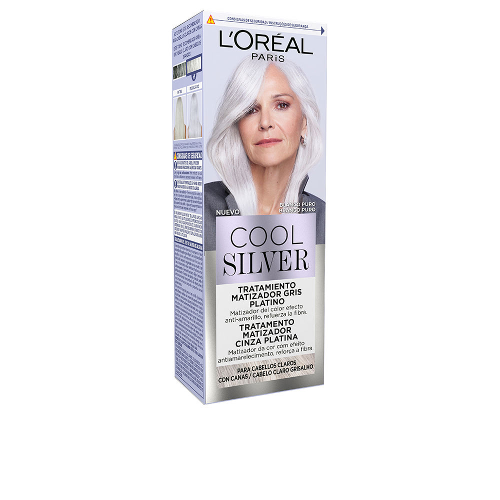 L'ORÉAL PARIS COOL SILVER platinum gray toning treatment #Pure White 1 u