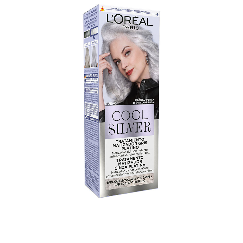 L'ORÉAL PARIS COOL SILVER platinum gray toning treatment #Pearl White 1 u