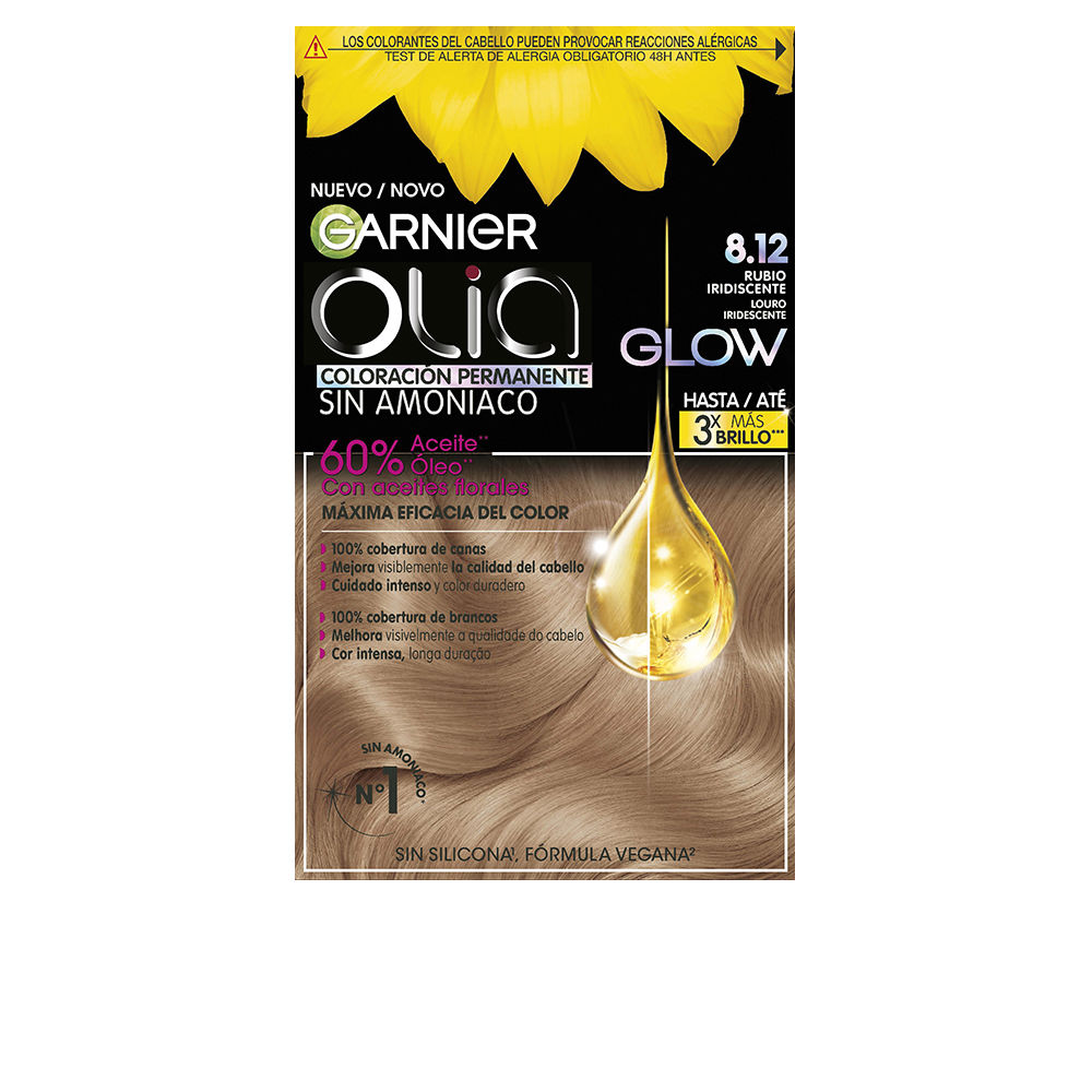 GARNIER OLIA Permanent Color #8.12-Iridescent Blonde 3 u