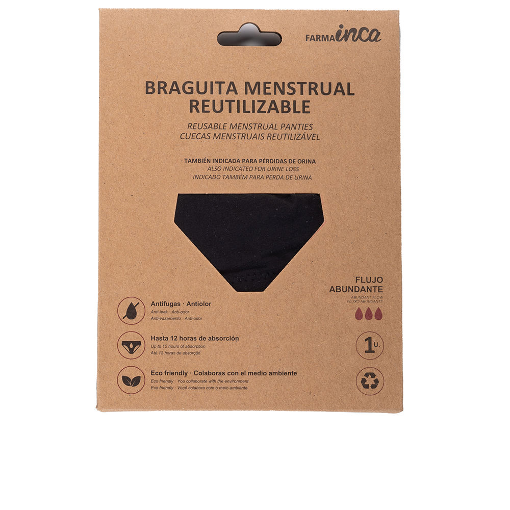 INCA MENSTRUAL PANTIES super absorption #black size S 1 unit