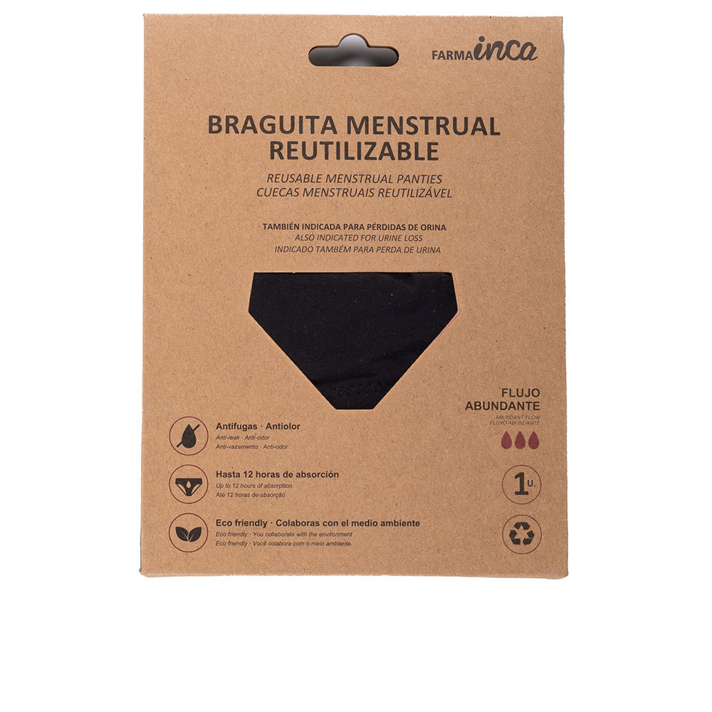 INCA MENSTRUAL PANTIES super absorption #black size M 1 unit
