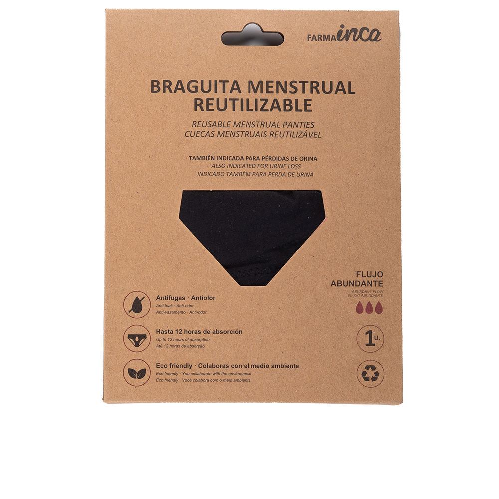 INCA MENSTRUAL PANTIES super absorption #black size XXL 1 unit