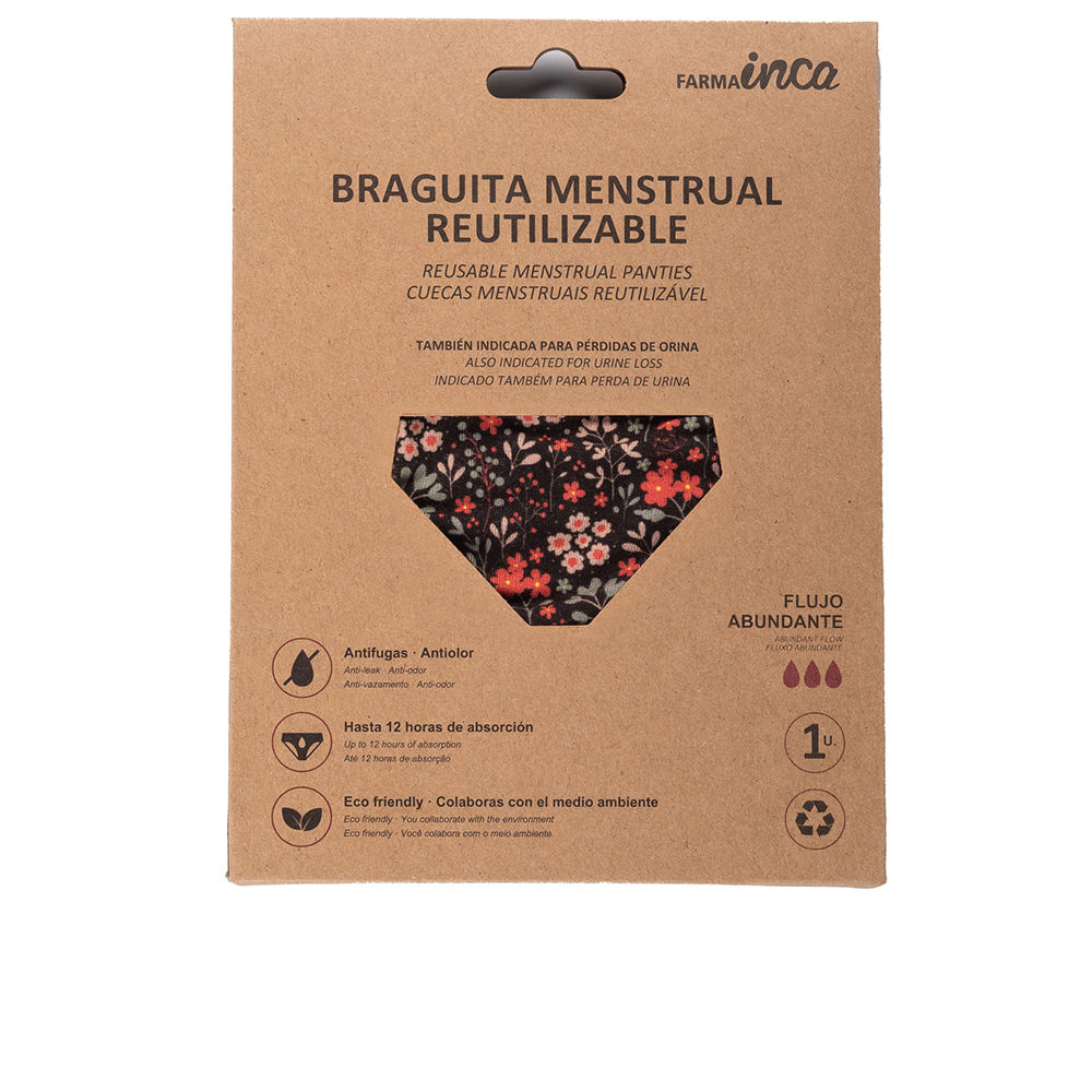 INCA MENSTRUAL PANTIES super absorption #flowers size XL 1 unit
