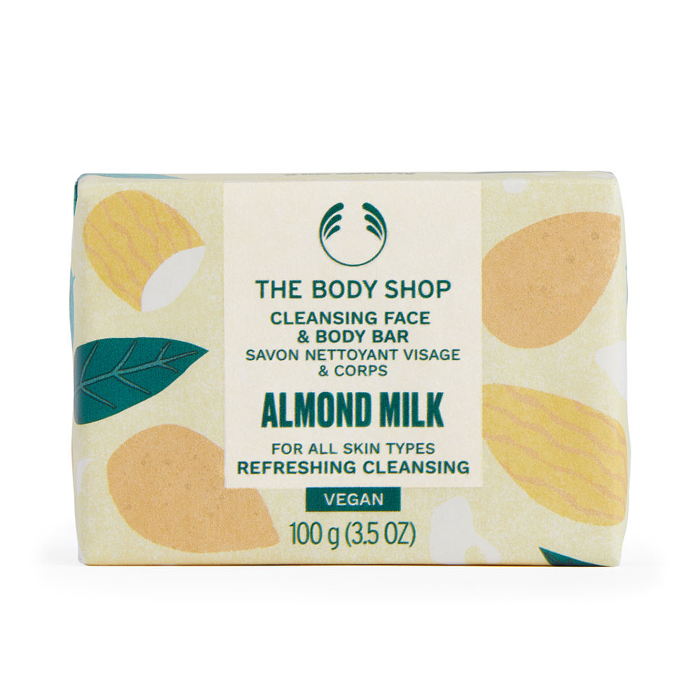 The Body Shop Cleansing Face & Body Bar Almond Milk   100 gr
