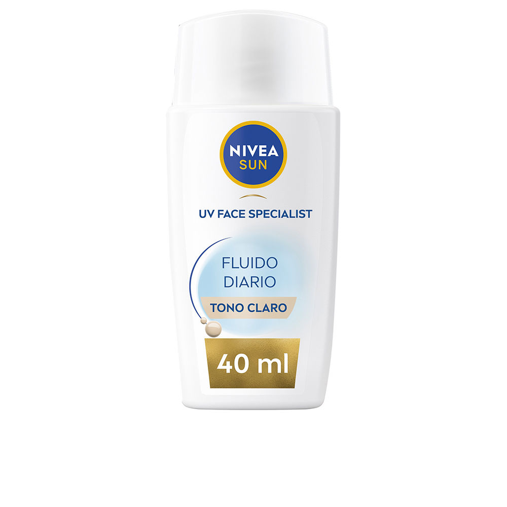 NIVEA DAILY SUN FLUID facial protection SPF50+ #light tone 40 ml