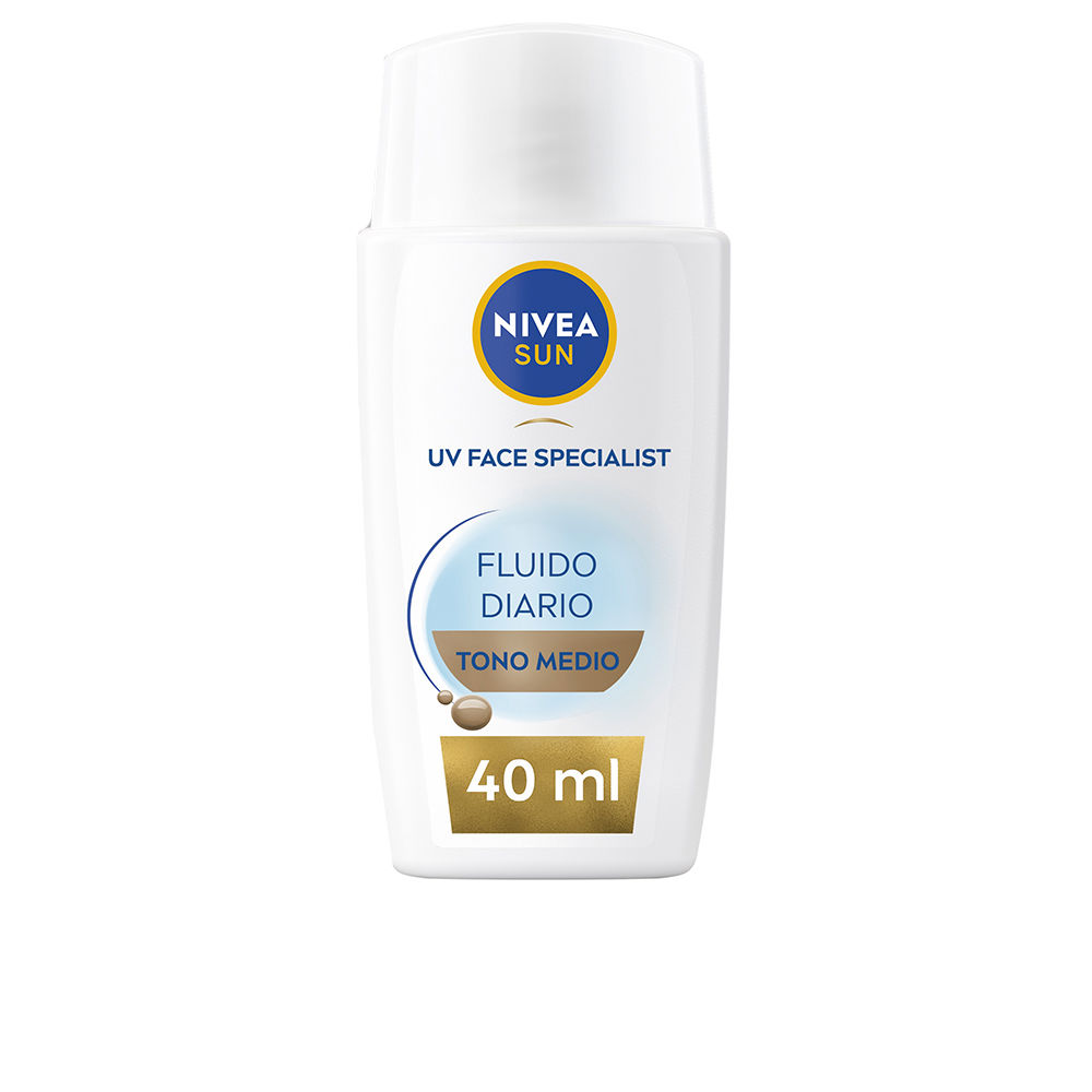 NIVEA DAILY SUN FLUID facial protection SPF50+ #medium tone 40 ml