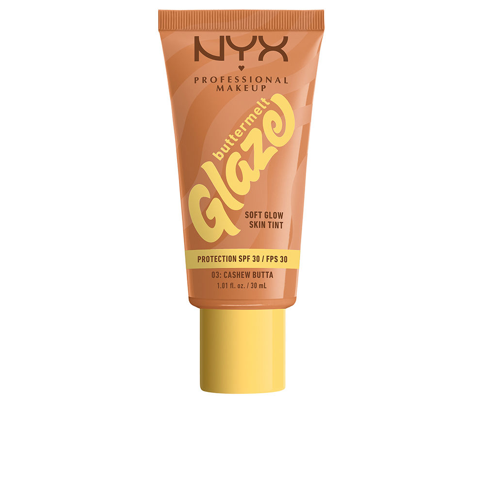 NYX PROFESSIONAL MAKE UP BUTTERMELT GLAZE sunscreen tint + SPF30 #03-Cashew Butta 30 ml