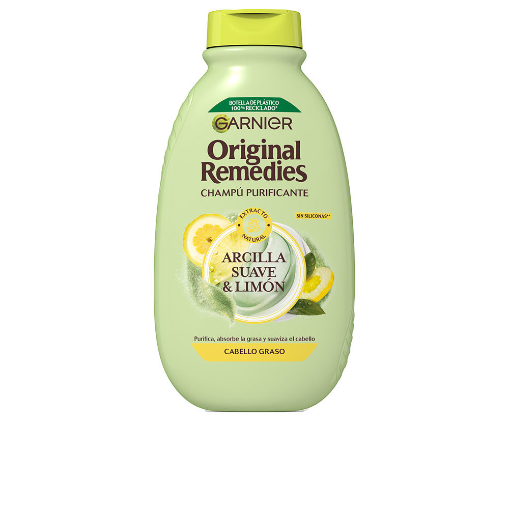 GARNIER ORIGINAL REMEDIES gentle clay and lemon shampoo 400 ml