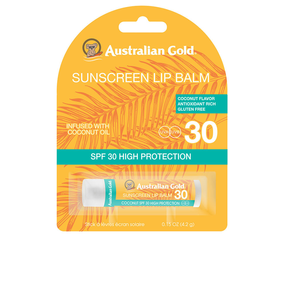 AUSTRALIAN GOLD LIP BALM SPF30 #coconut oil 4.2 gr