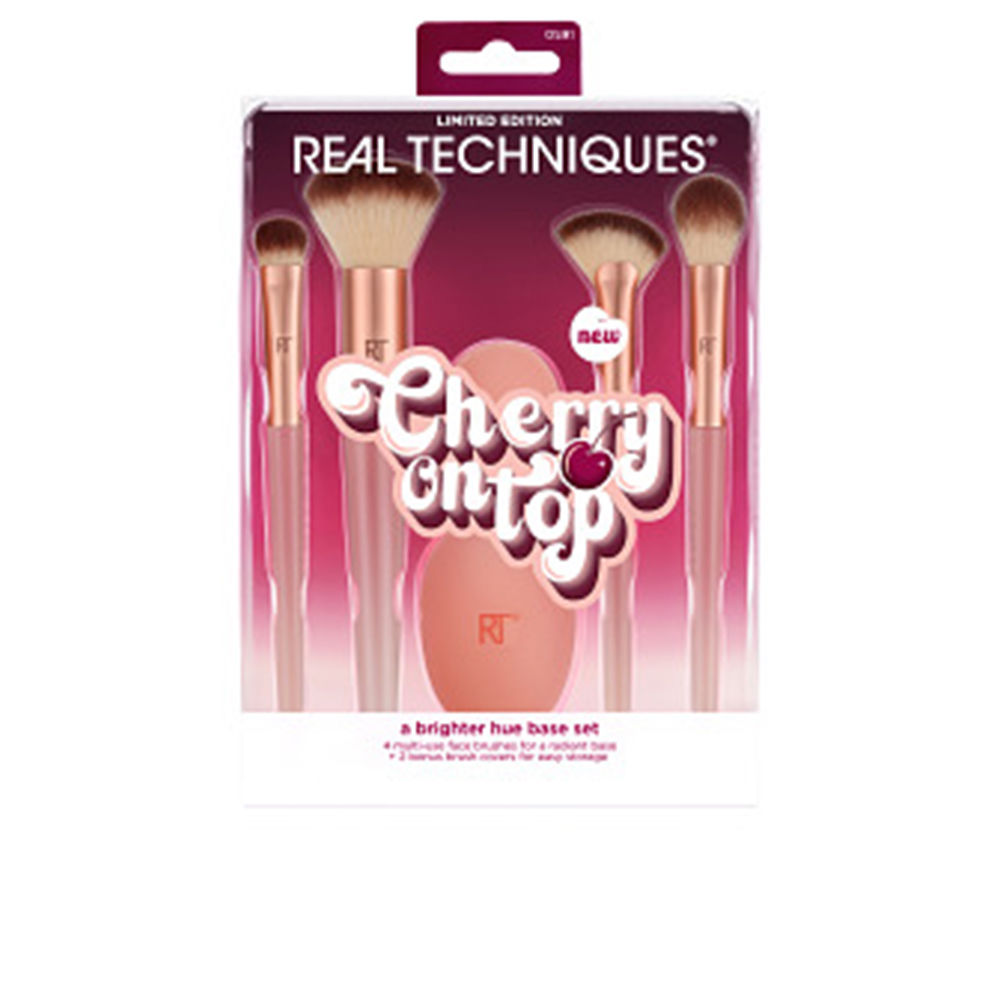 REAL TECHNIQUES CHERRY ON TOP A BRIGHTER HUE BASE CASE 6 pcs