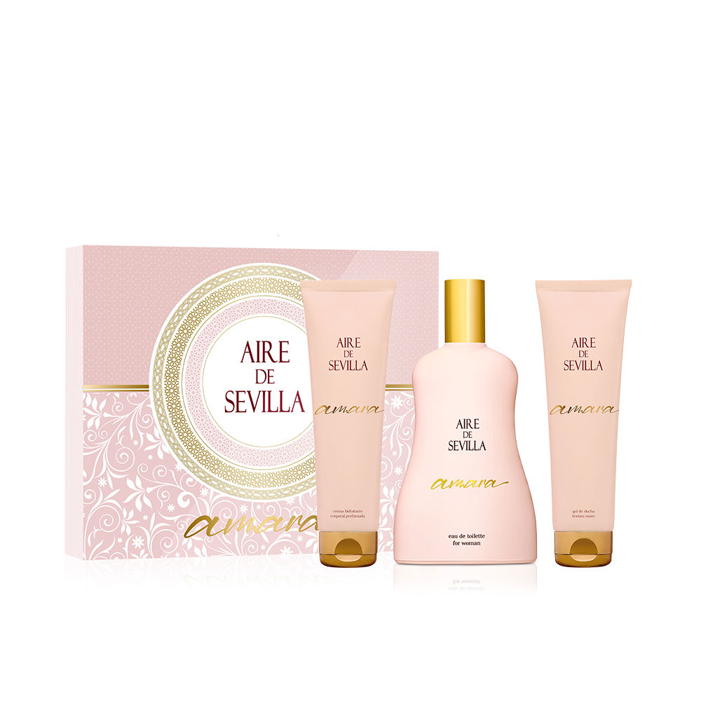 AIRE SEVILLA AIR OF SEVILLE AMARA 3-piece CASE Eau de Toilette spray 100 ml + shower gel 100 ml + moisturizer 100 ml
