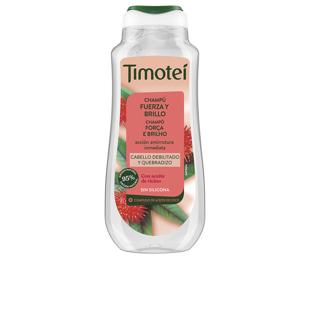 TIMOTEI TIMOTEI Strength and Shine Shampoo with Castor and Coconut Oil for Weak and Brittle Hair 300 ml