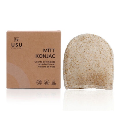 USU COSMETICS MÏTT KONJAC facial cleansing and exfoliating glove 1 unit