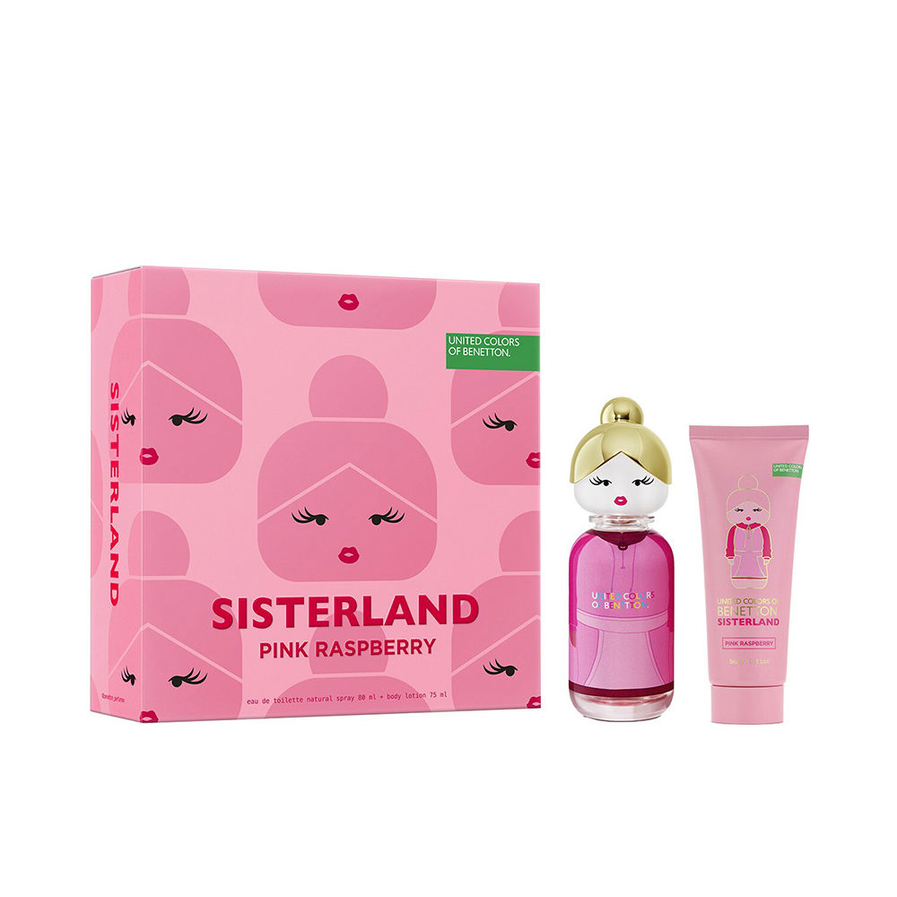 BENETTON SISTERLAND PINK RASPBERRY CASE 2 pcs EDT σπρέι 80ml+ Body lotion 75ml