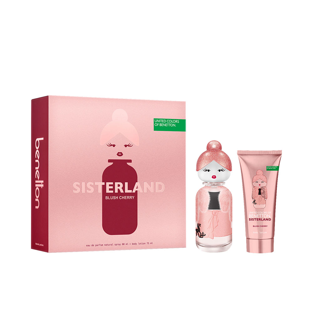 BENETTON SISTERLAND BLUSH CHERRY CASE 2 pcs EDT σπρέι 80ml+ Body lotion 75ml