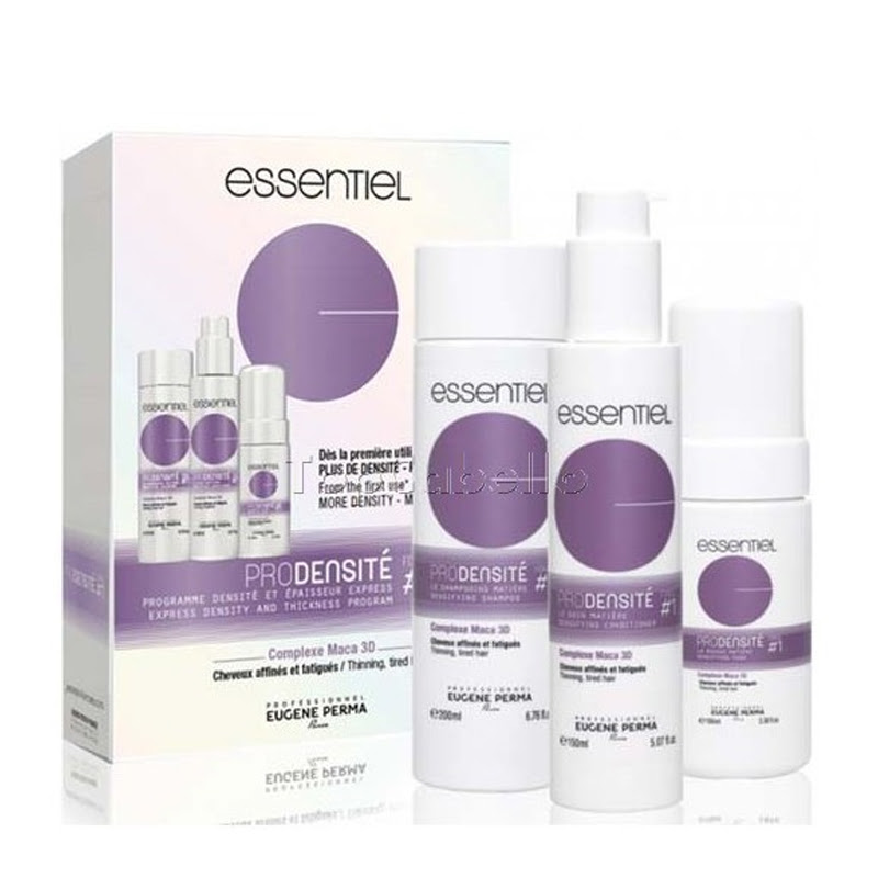 Eugene Perma Essentiel Pro Densite #1 Set Shampoo 200ml/Firming Treatment 150ml/Firming Mousse 100ml   set x 450 ml