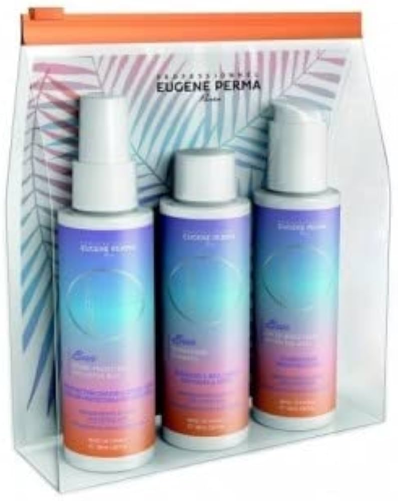 Eugene Perma Essentiel Sun Travel Set 3x100ml - Protective Spray/After-Sun Shampoo/After-Sun Gel   set x 300 ml