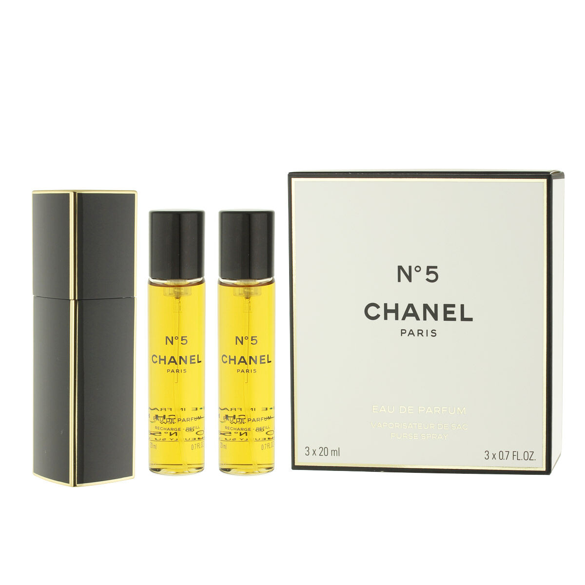 Chanel No 5 Giftset 1 set x 60 ml(2x edp spray refill 20ml/1x edp spray 20ml)