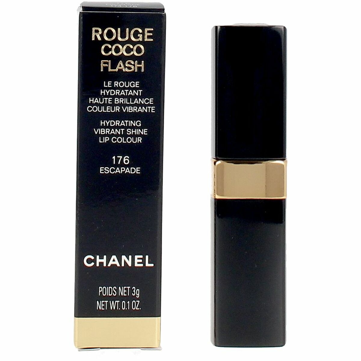 CHANEL ROUGE COCO Flash #176-escapade 3 gr