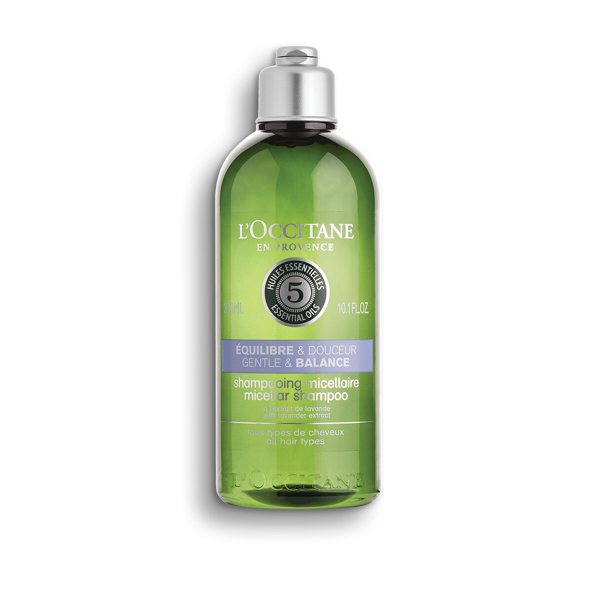 L'Occitane 5 Ess. Oils Gen. & Bal. Micellar ShampooAll Hair Types  - 1 piece x 300 ml