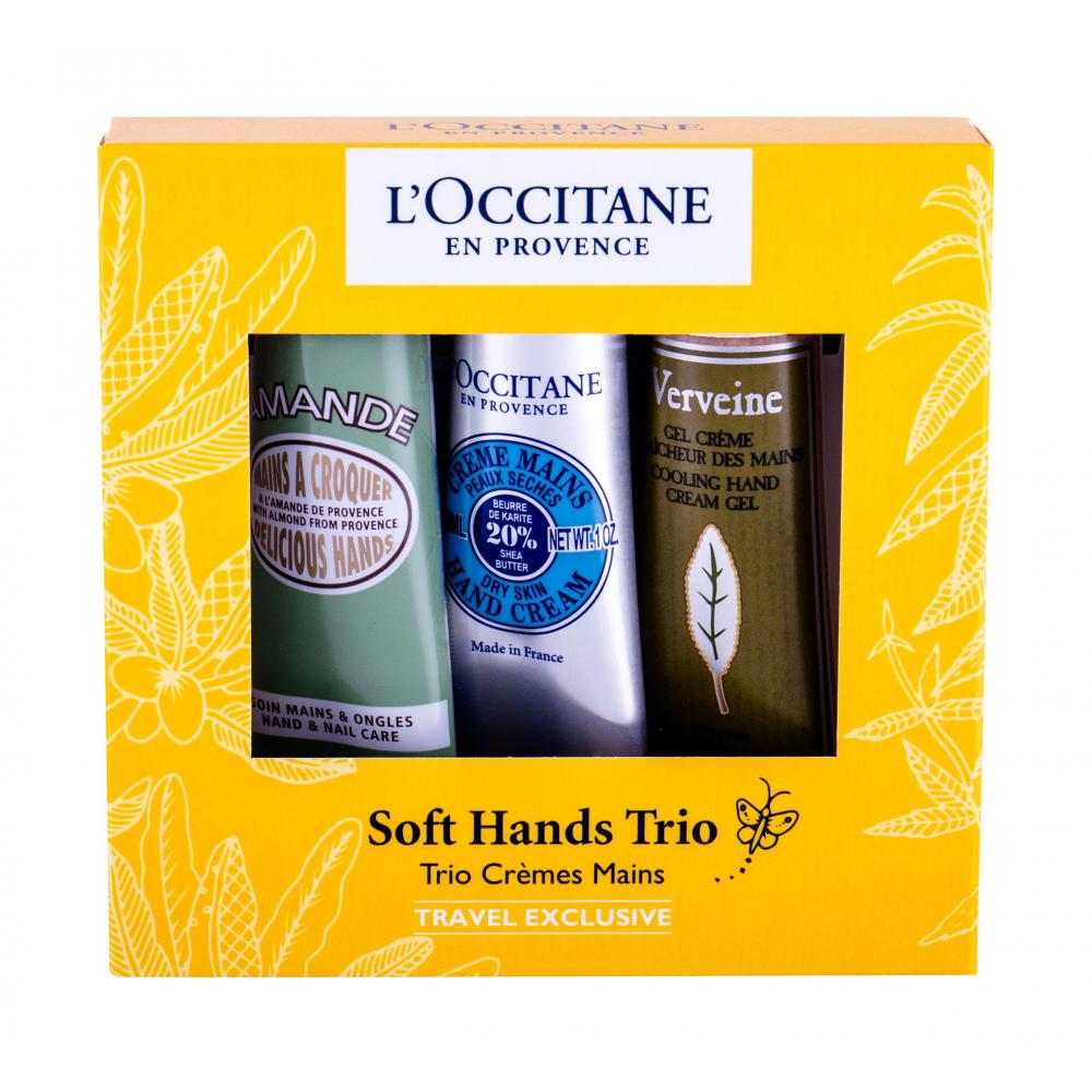 L'Occitane Soft Hands Trio SetAlmond Delicious 30ml / Shea Butter 30ml / Verveine Cooling 30ml   set x 90 ml