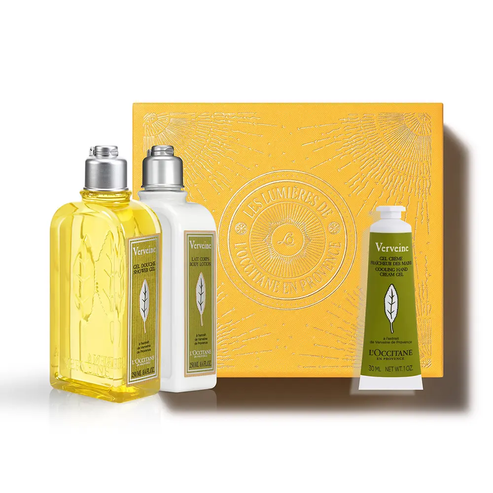 L'OCCITANE EN PROVENCE BODY VERBENA SET OF 3 PCS Shower Gel 250 ml + Body Lotion 250 ml + Hand Cream 30 ml