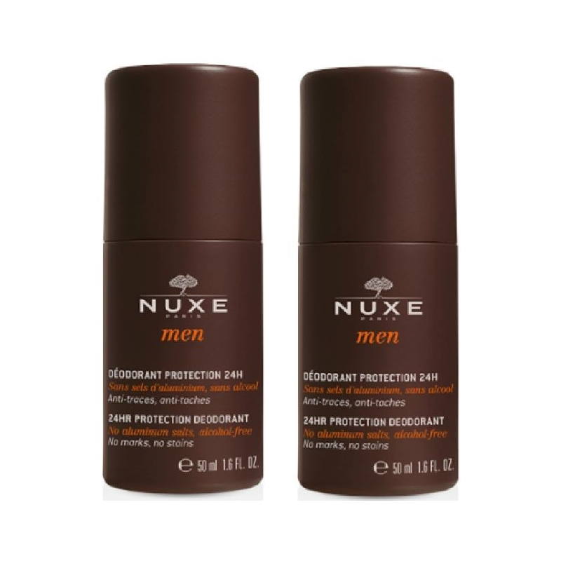 NUXE NUXE MEN DÉODORANT PROTECTION 24H ROLL-ON set 2 pcs