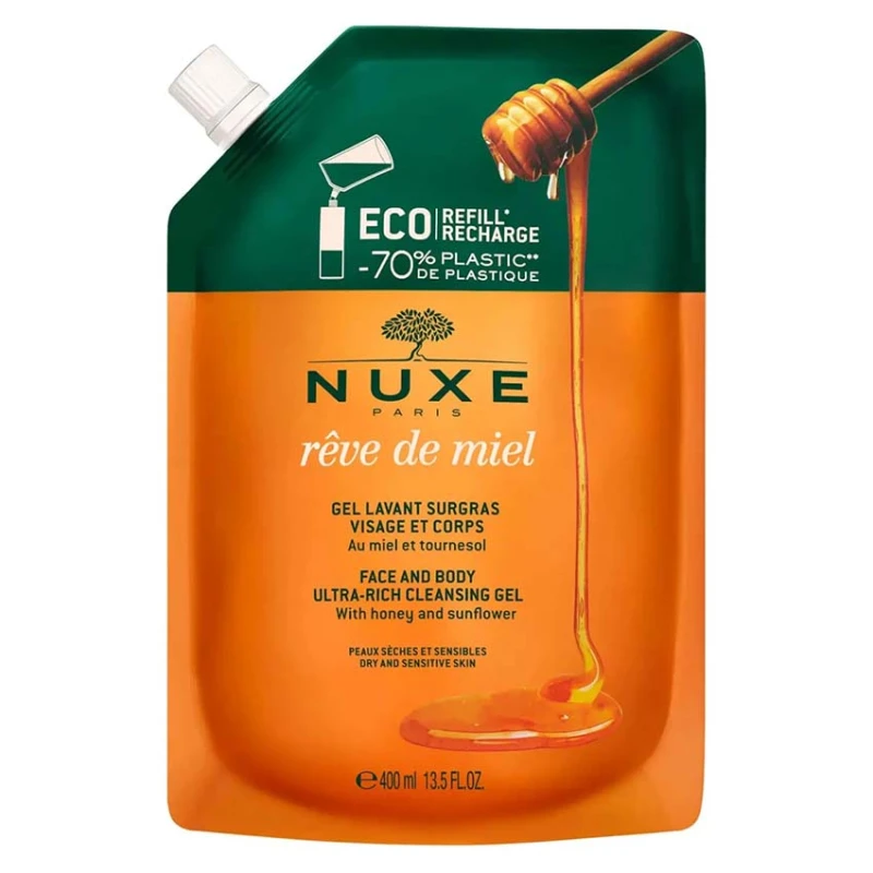 Nuxe Reve De Miel Face And Body Ultra-Rich Cleansing Gel   400 ml