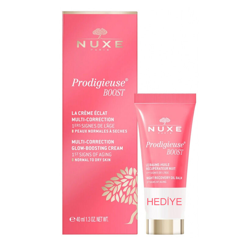 Nuxe Prodigieuse Boost Multi-Correction Silky Cream Set Multi-Correction Cream 40ml/Night Recovery Oil Balm 15ml   set x 55 ml
