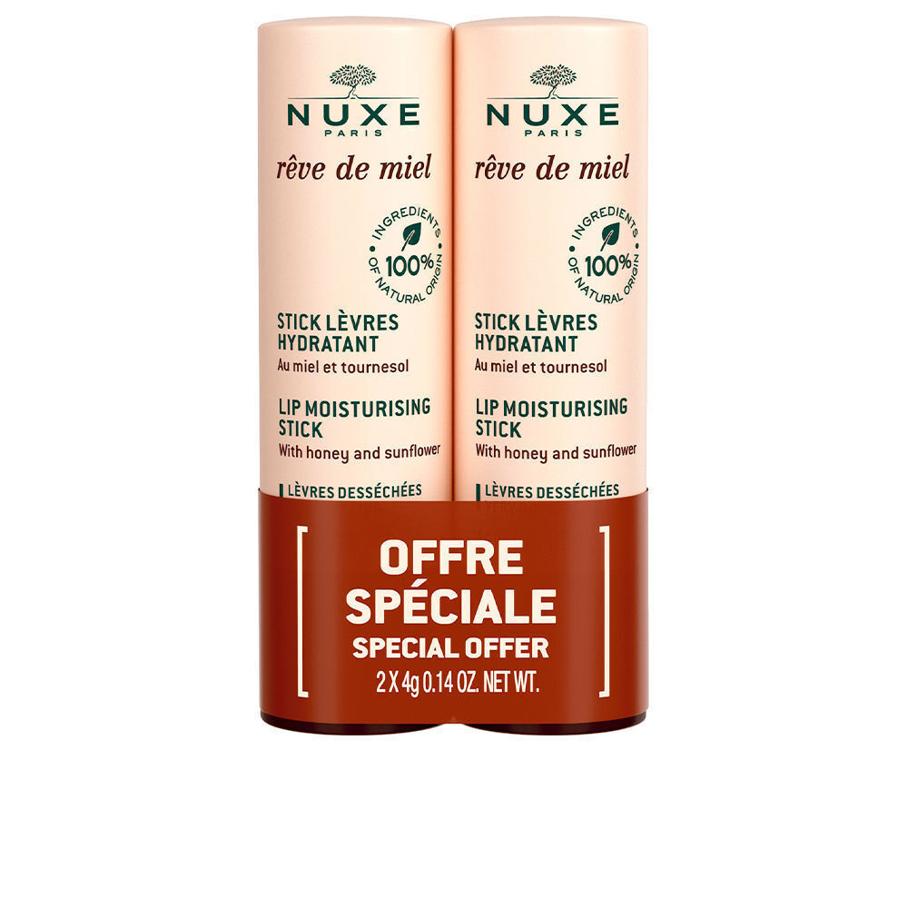 Nuxe Reve De Miel Lip Moisturizing Stick Duo Set 2x4gr   set x 8 ml